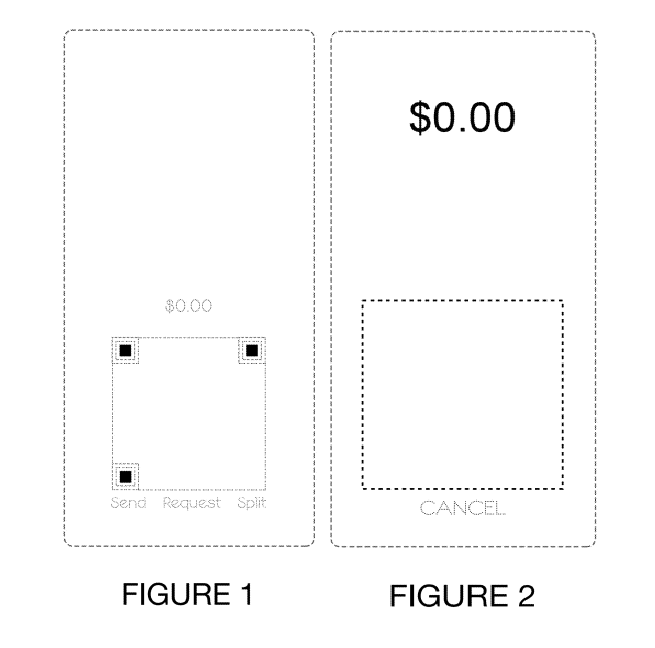 Design Patent Illustration for U.S. Patent No. D930702 showing dashed boxes for QR codes